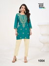 Amelia By Blue Hills Lucknavi Work Rayon Short Kurtis Wholesale Shop In Surat